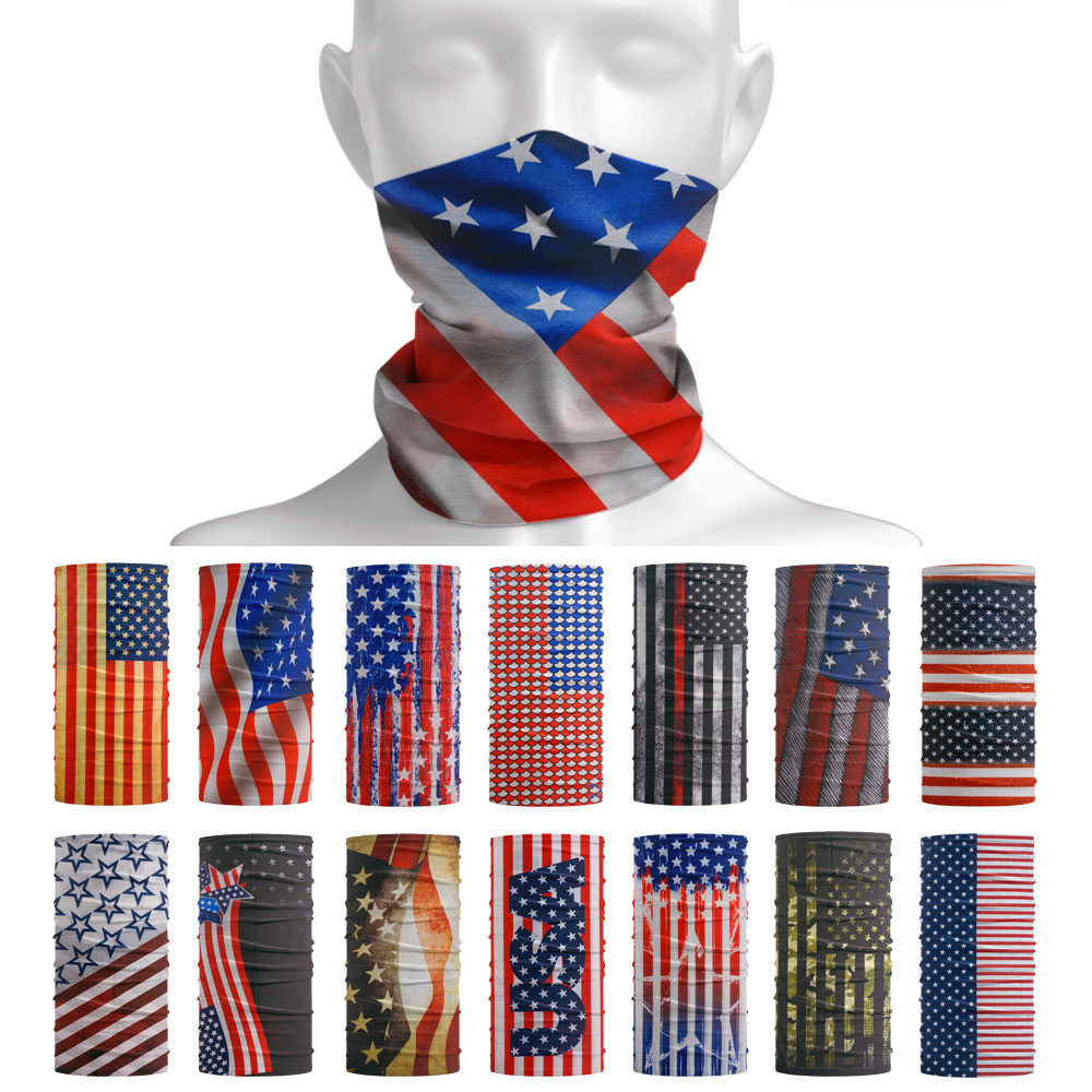 Cycling Protective Gear - Usa Vlag Patroon Zon Beschermende Sjaal