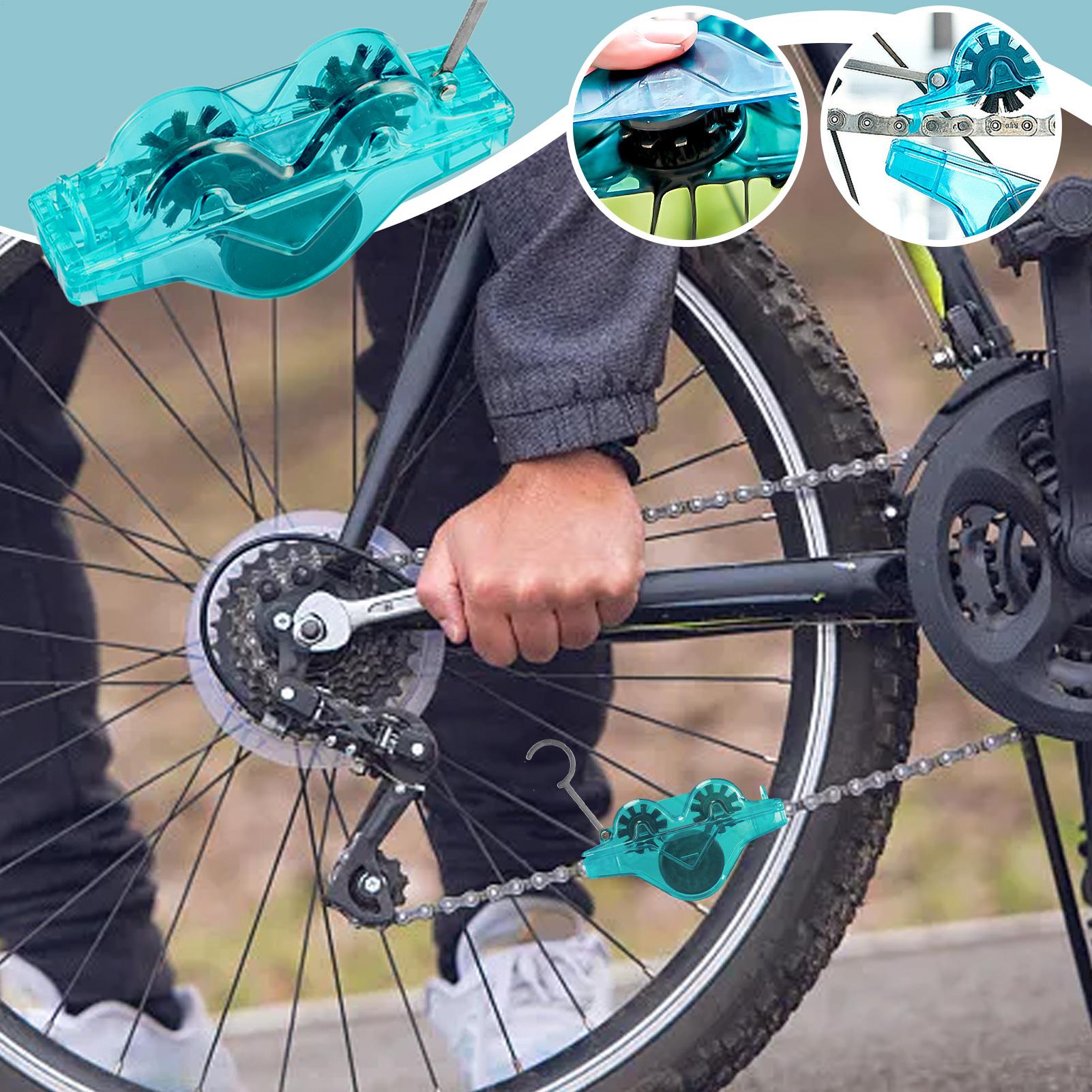 Cycling Gear Men - Fietskettingreiniger Fietsaccessoires met 360 graden borstels