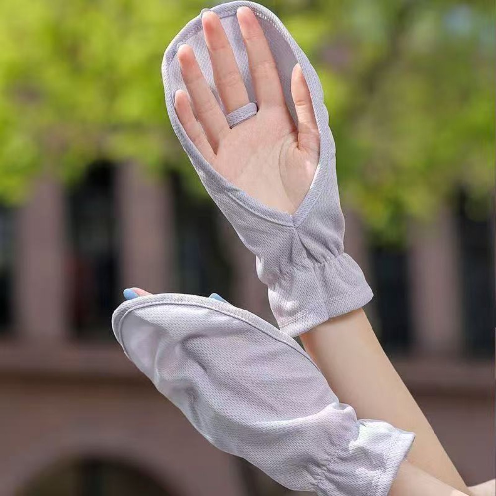 Cycling Gloves - Anti-UV-zonbeschermingsmouwen Verstelbare manchetten Zonnebrandcrème Rijmouwen Handschoenen