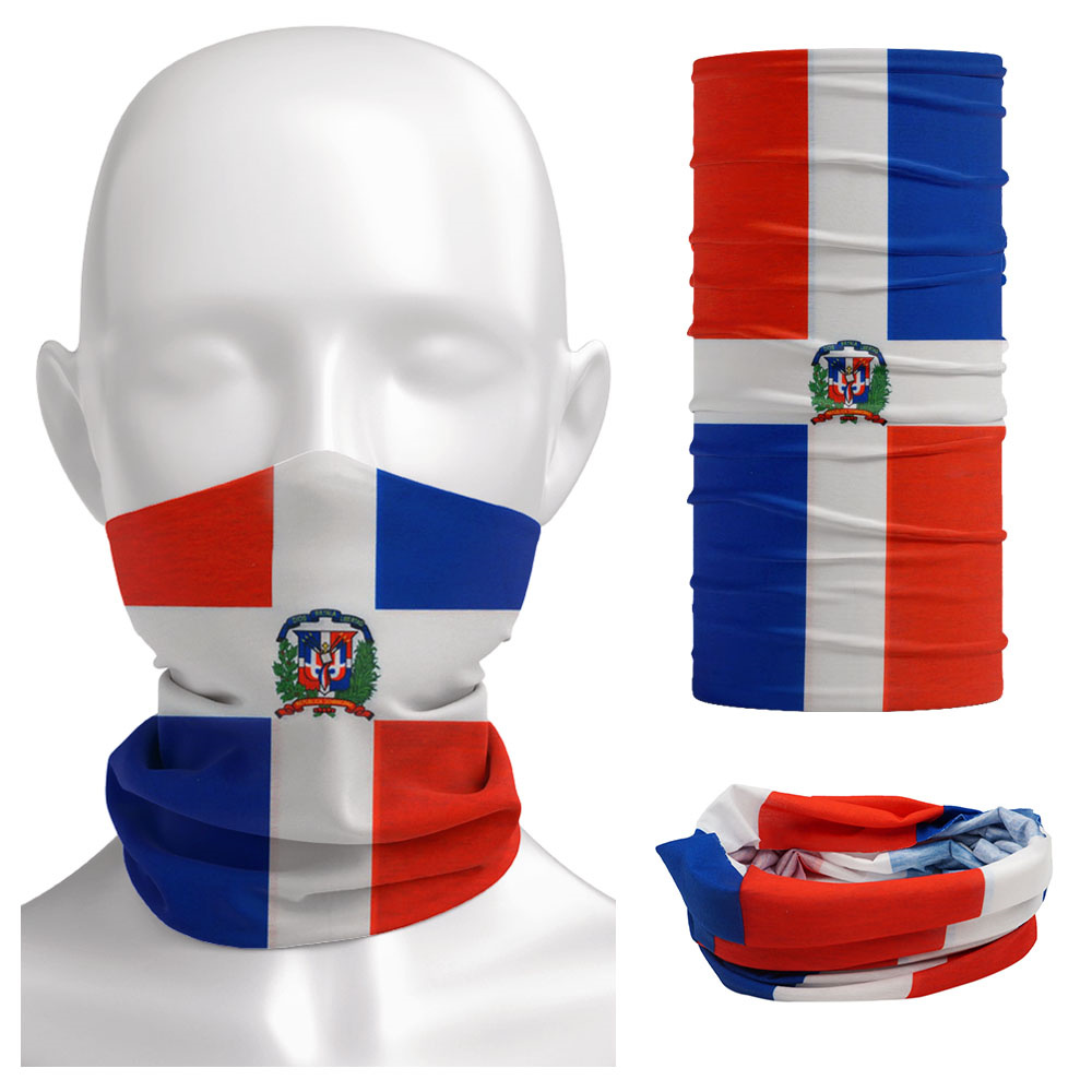 Cycling Gear Men - Dominica Nationale Vlag Bandana Naadloze Zomer