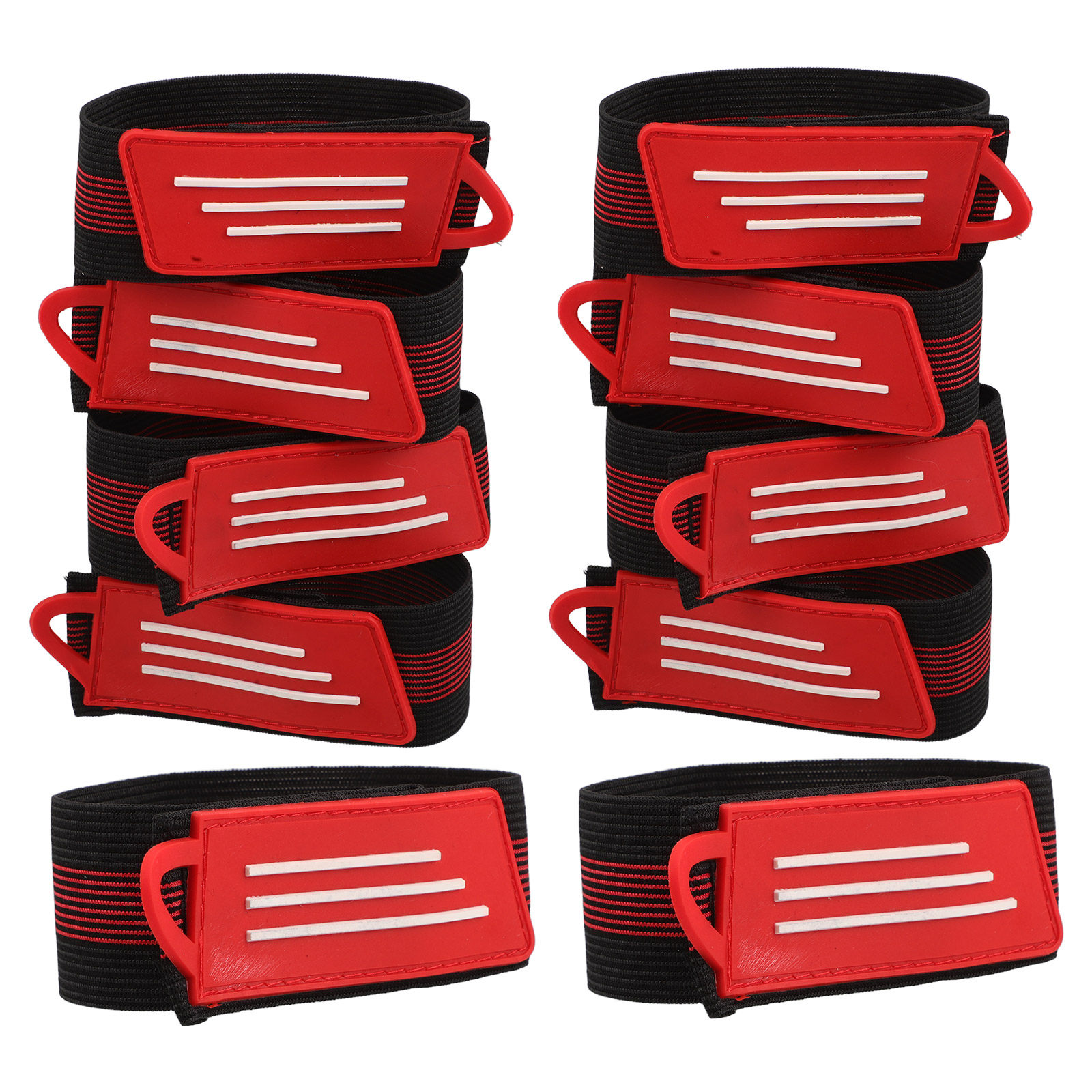 Cycling Gear Usa - 10 stuks fietsbeenbanden, verstelbare lengte, antislip,