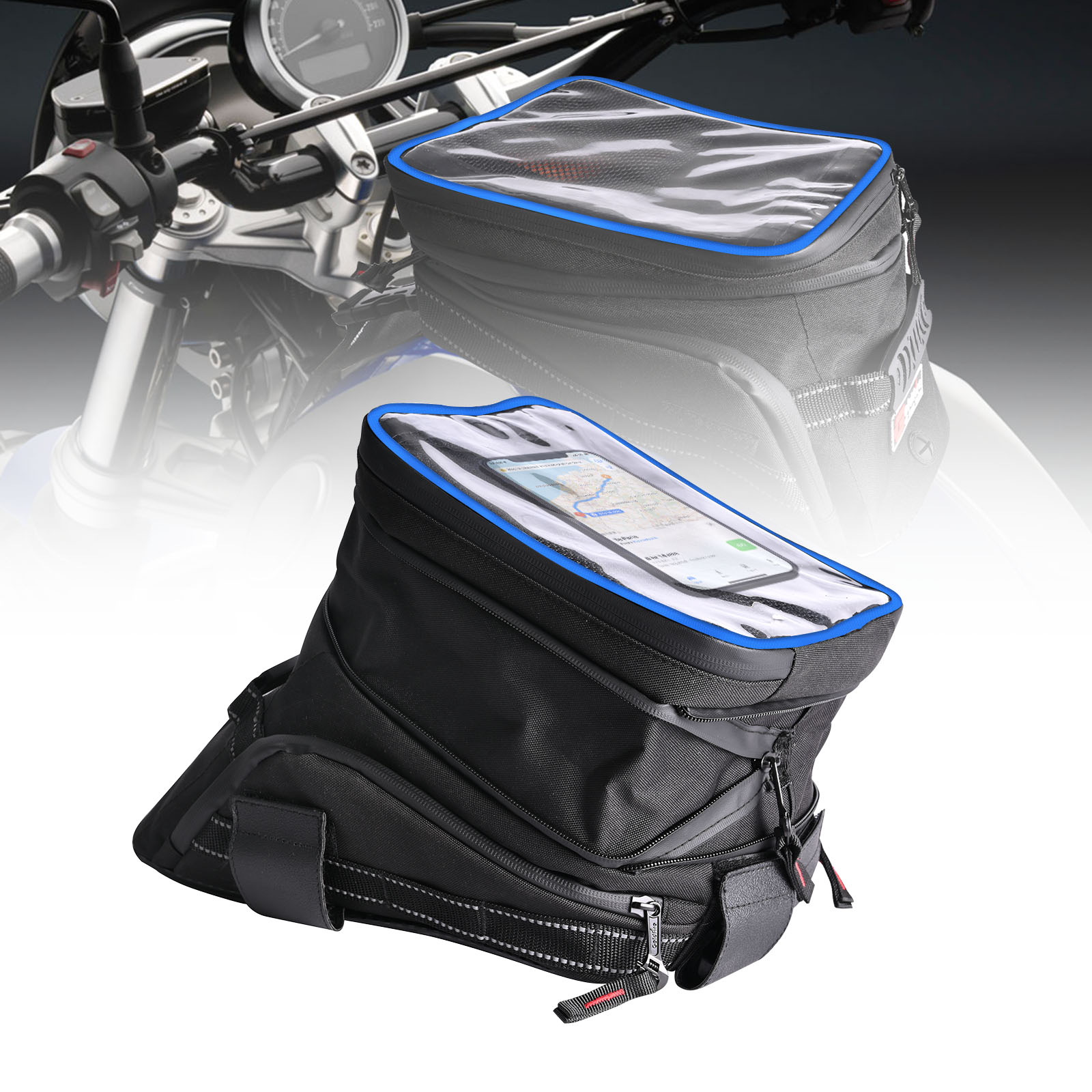 Cycling Gear Bag - Grote Capaciteit Uitbreidbare Motorfiets Tanktassen Fietsen