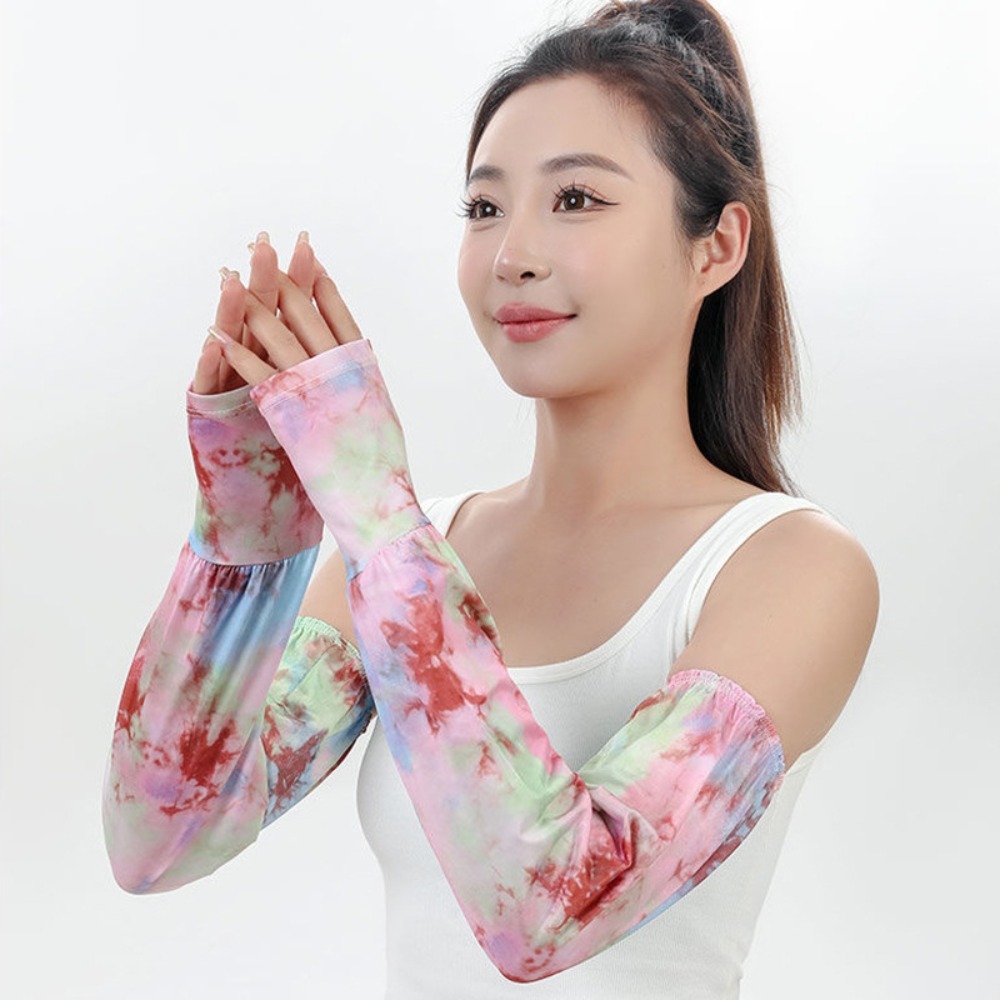 Tie Dyeing Lange ijszijden mou - Cycling Gloves recensie en prijs