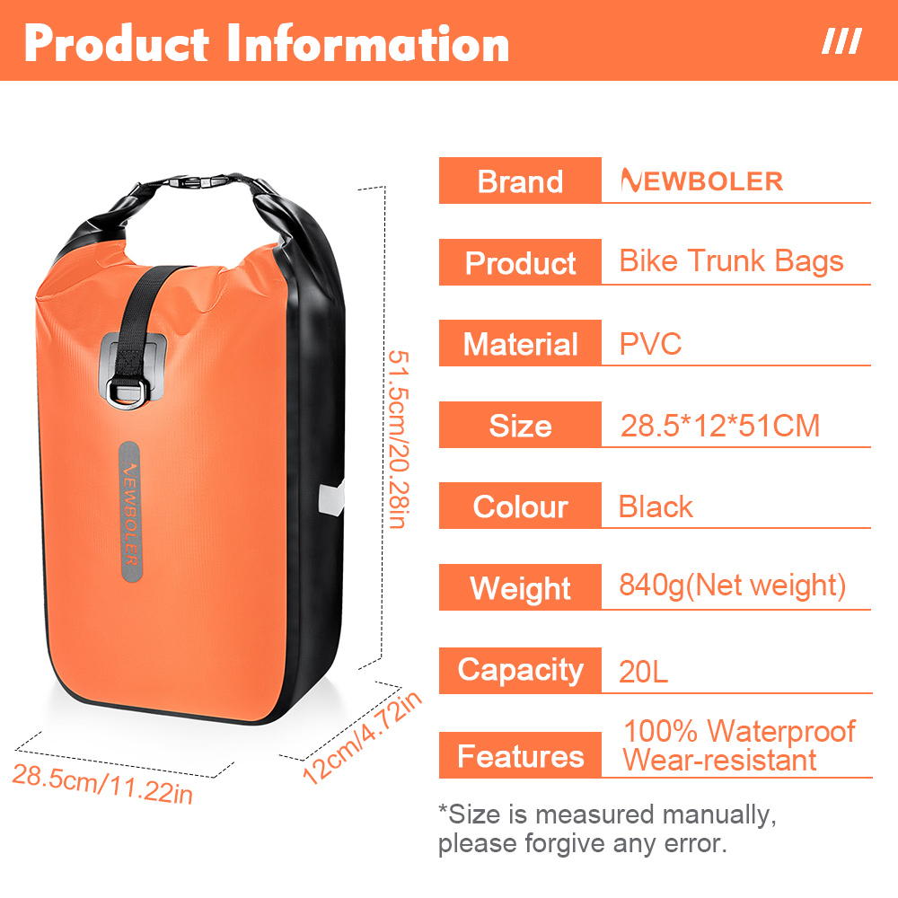 NEWBOLER 10L 20L Waterdichte F - Cycling Gear Organizer Bag recensie en prijs