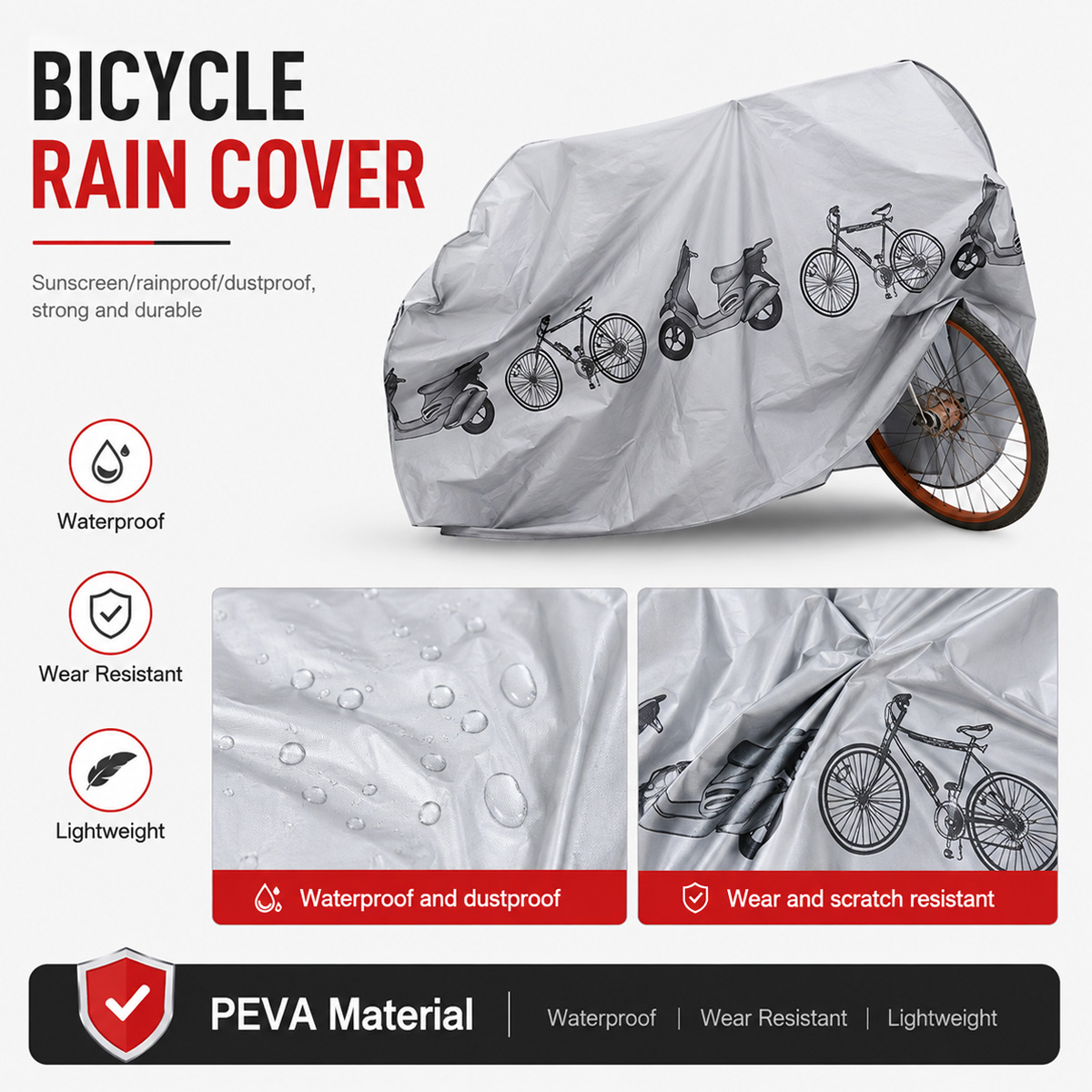 PINMOAP Universele fietsregenh - Cycling Gear Bag recensie en prijs