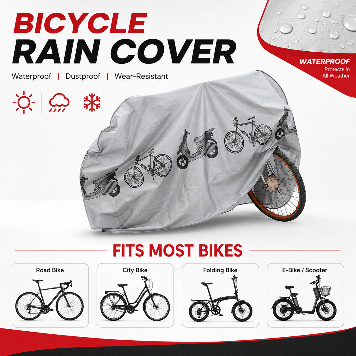 PINMOAP Universele fietsregenh - Cycling Gear Bag recensie en prijs