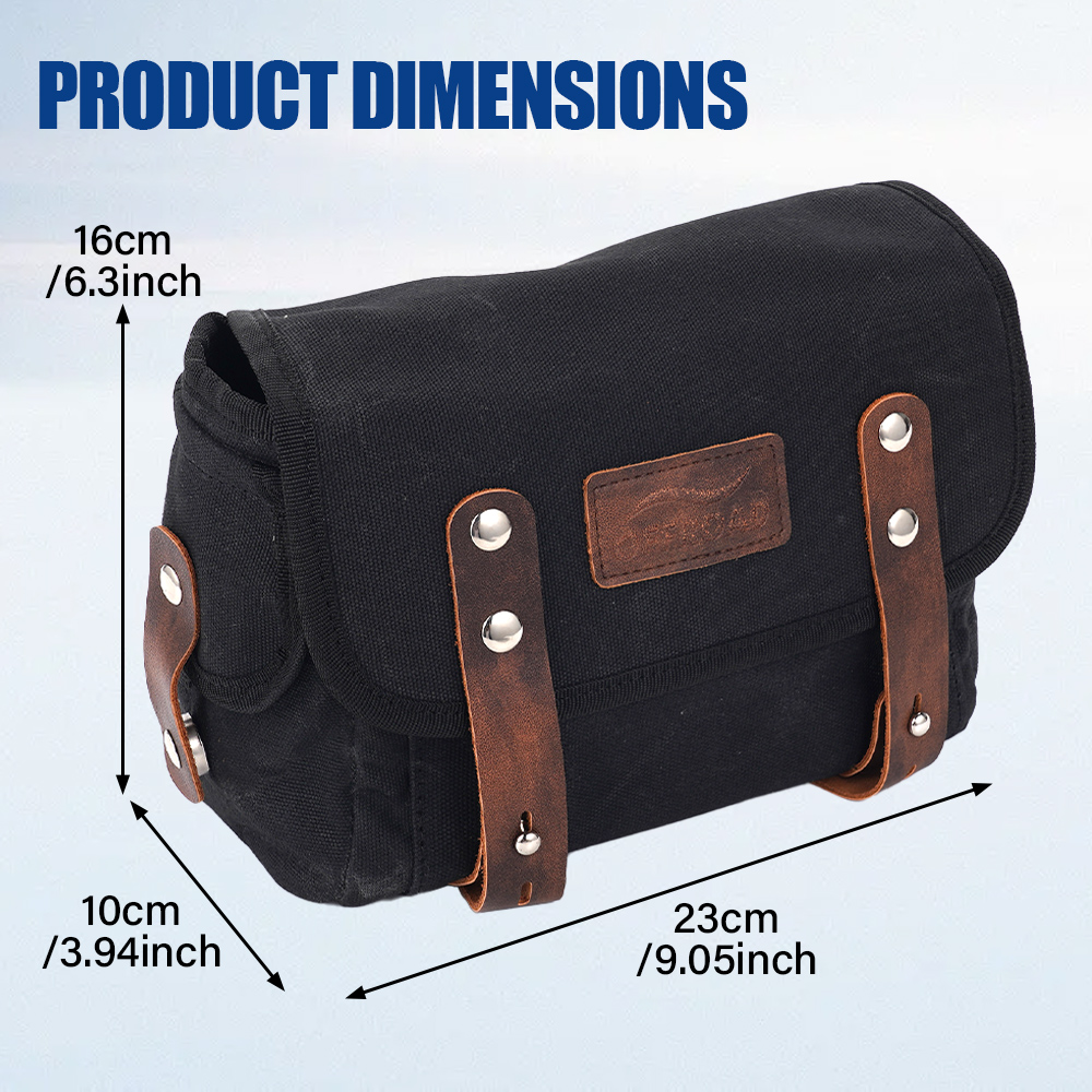 Zwarte motorfietszadeltas Univ - Cycling Gear Bag recensie en prijs