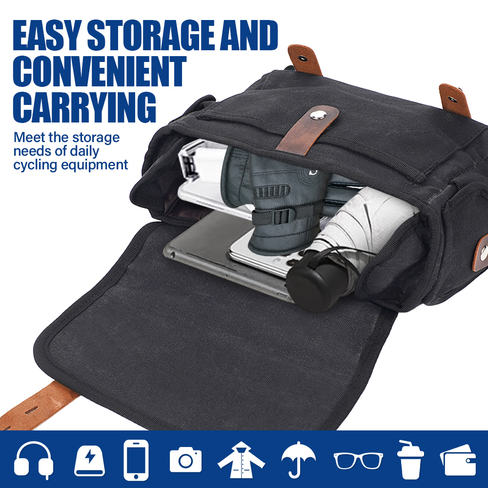 Zwarte motorfietszadeltas Univ - Cycling Gear Bag recensie en prijs