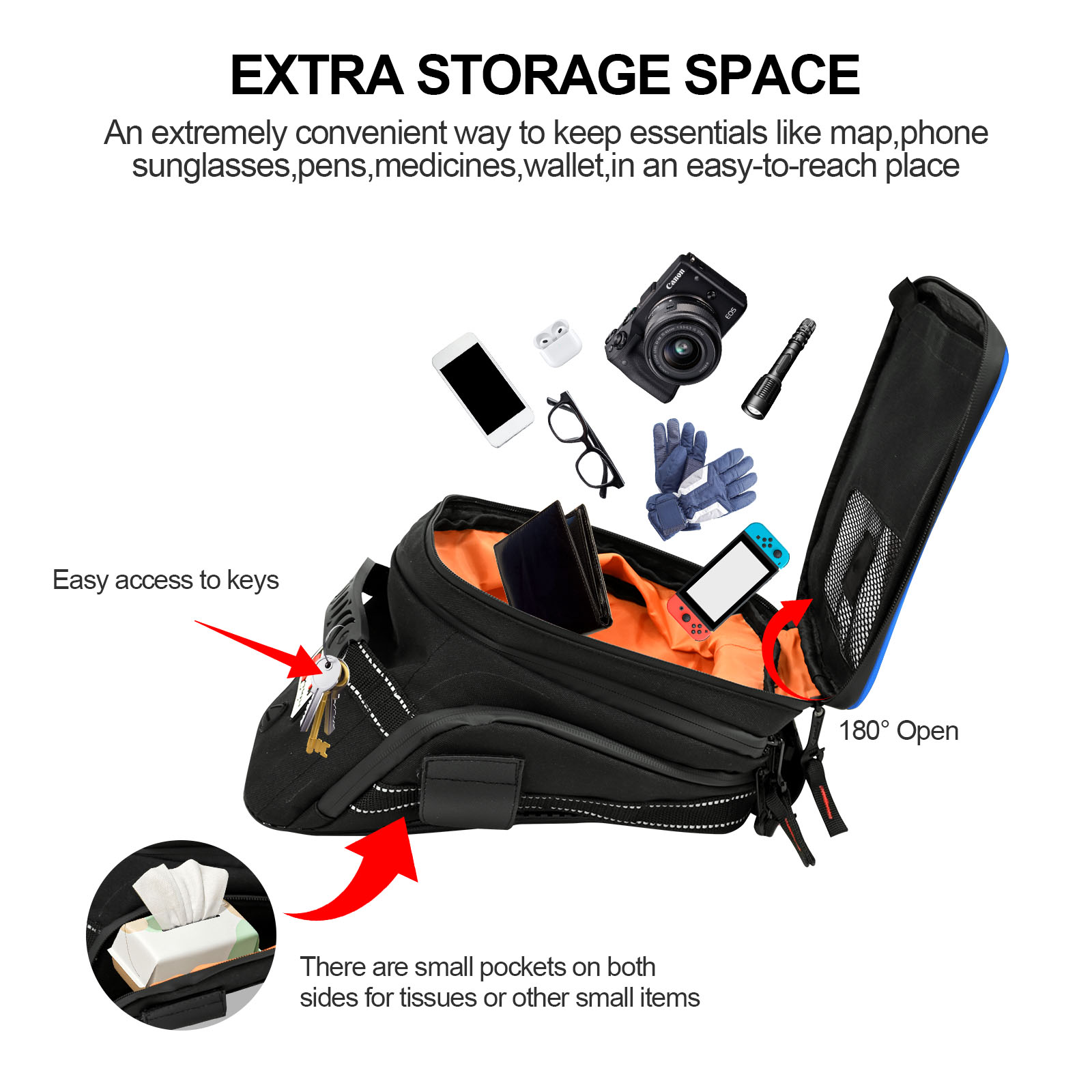Grote Capaciteit Uitbreidbare  - Cycling Gear Bag recensie en prijs